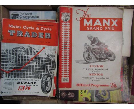 Collection of the Wessex Gazette (motorcycling related) ? 1959 ? 1961 approx 50 copies, further copies of vintage motorcycle 