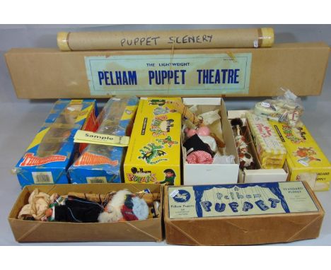 Pelham Puppet collection including boxed Pirate Mouse, Scotsman McBoozle, Thunderbirds Scott and Virgil, together with a Pelh