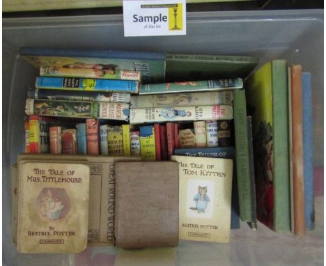 Two boxes containing an extensive quantity of vintage children's books to include Enid Blyton, Angela Brazil, Beatrix Potter,