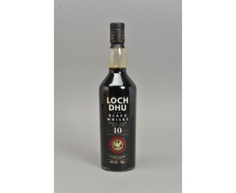 LOCH DHU 'THE BLACK WHISKY', a bottle of the 10 Year aged Single Malt Scotch Whisky, 40% vol, 70cl, fill level low neck, seal