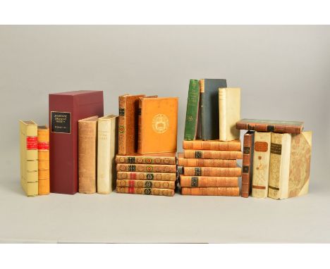 A BOX OF MAINLY LEATHER-BOUND BOOKS, including Swift, 'The History of The Last Four Years of The Queen', first edition, 1758 