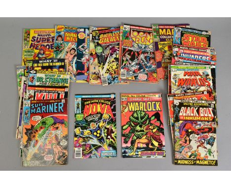 VARIOUS COMICS, to include Nova, volume 1, issue 1, (first appearance of Nova) and Strange Tales, volume 1, issue 180, (first