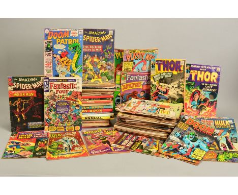 VARIOUS COMICS, to include Detective comics, volume 1, issue 359, (first appearance of Barbara Gordon Batgirl), Doom Patrol, 