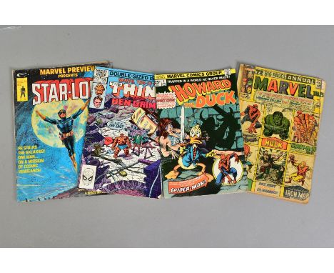 VARIOUS COMICS, to include Marvel Preview, volume 1, issue 4, (first appearance of Star-Lord), Adventure Into Fear, volume 1,