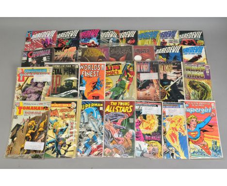 VARIOUS COMICS, to include Swamp Thing, volume 1, issue 1, (first appearance of Alec Holland's Swamp Thing), Justice League o