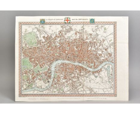 LONDON, CREIGHTON (R) AND WALKER (J &amp; C), A Plan of London and its Environs, drawn and engraved for Lewis' Topographical 