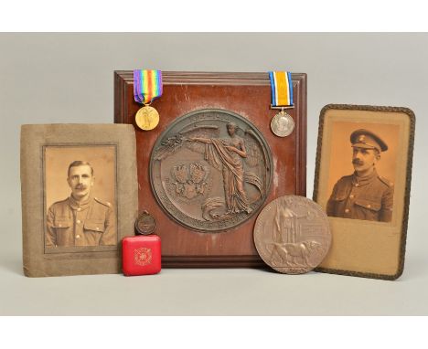 AN INTERESTING GROUP OF MEDALS AND EPHEMERA TO A SOLDIER OF THE 1/4TH NORTHUMBERLAND FUSILIERS, who was taken Prisoner of War