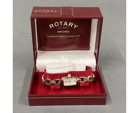 Three boxed Rotary wrist watches.