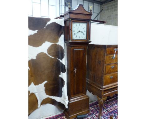   A George III oak longcase clock, Filmingham, marked Stradbrook, Birmingham, height 202cm