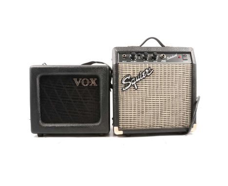 Vox Mini 3 amplifier and a Fender PR357 Squier Sidekick amplifier.Condition report:Both amplifiers work although no guarantee