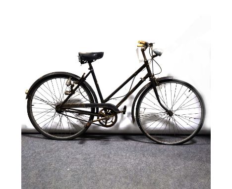 'New Hudson' vintage lady's bicycle.