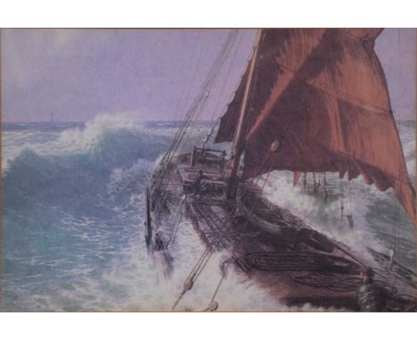 John Chancellor maritime print and a quantity of other furnishing prints.