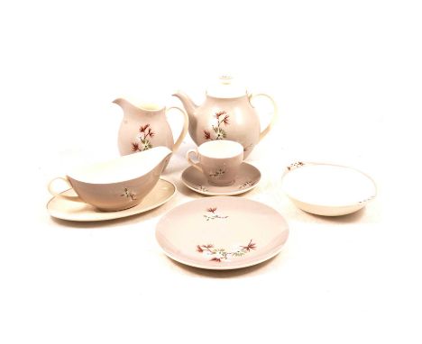 Royal Doulton earthenware dinner and tea service, 'Frost Pine' pattern.