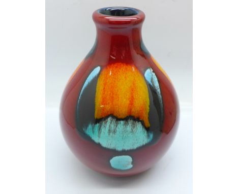 A Poole vase, 13.5cm, with box 