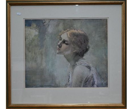 After K E Olver - Portrait of Carmen, ltd ed print, 41 x 50 cm; Durer print, Lladro print and Lawson Wood print (4)