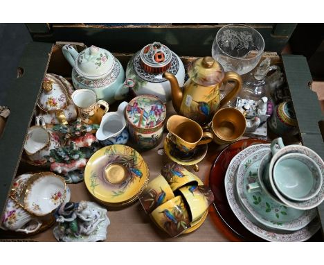 A Royal Doulton coffee service, painted with Kingfishers by Reginald Johnson, signed (coffee pot, sugar basin and three cups 