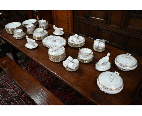 An extensive Spode china 'Queen's Gate' dinner, tea and coffee service