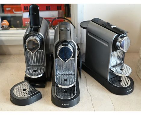 Three Krupps branded espresso/coffee machines. light used and a/f