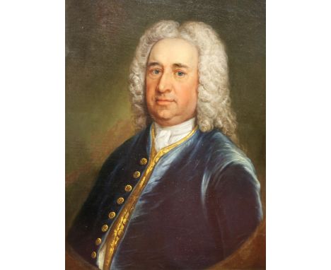 Circle of Thomas Hudson, 18th century  portrait of a Gentleman, believed to be Joseph Hall Esq. of Lilling Hall, near, Sherri