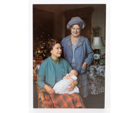 HM Queen Elizabeth and HRH The Duke of Edinburgh; a signed (autopen) 1988 Christmas card, the front cover with colour photogr