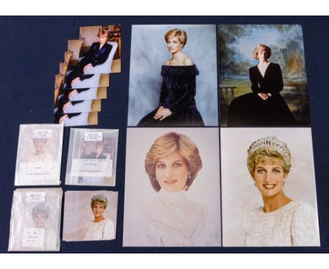 Diana, Princess of Wales (1961-1997): a collection of colour prints to include: a 10 x 8" Official portrait to commemorate he