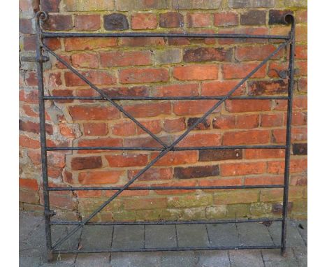 Vintage wrought iron gate W119cm Ht 114cm