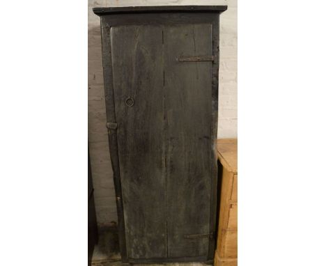 A period French dug out oak cabinet made from an oak tree trunk Ht 160cm W 54cm D 35cm