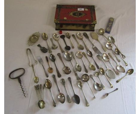 Gourmets Delight vintage tin and cutlery/ cork screw&nbsp;