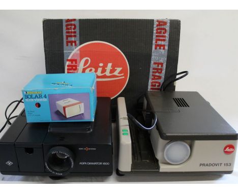 Leitz Pradovit 153 projector &amp; one other and slide viewer