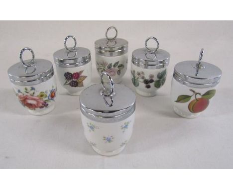 6 Royal Worcester coddlers&nbsp;