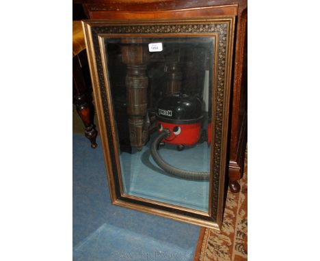A gilt framed bevel plated Mirror, 27 1/2'' x 17 1/2''.
