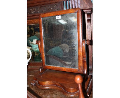A Dressing Table Swing Mirror with scroll arms