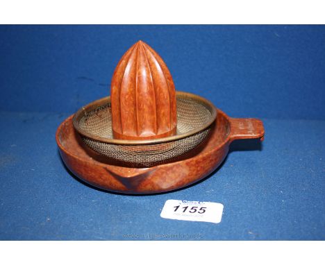A 1930's Art Deco Bakelite lemon squeezer