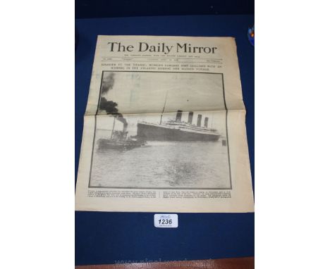 A Daily Mirror Titanic newspaper