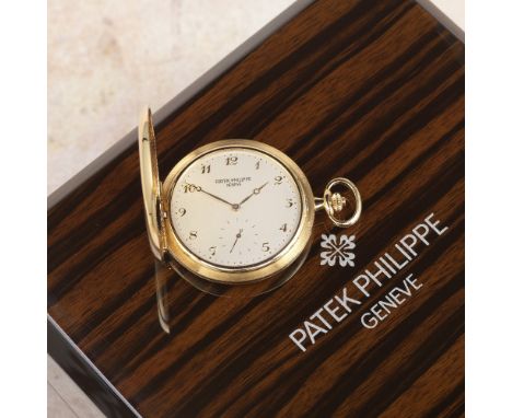 Patek Philippe. A fine 18K gold keyless wind full hunter pocket watchReference: 980R-001Date: Purchased 25th May 2011Movement