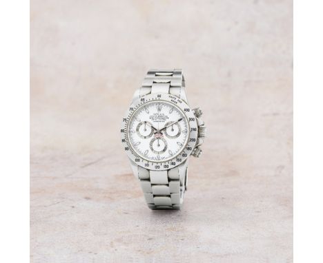 Rolex. A fine and rare stainless steel automatic chronograph bracelet watch with 'APH' dialModel: Cosmograph DaytonaReference