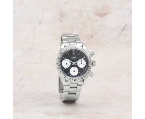 Rolex. A rare stainless steel manual wind bracelet watch with sigma dialModel: Cosmograph DaytonaReference: 6265Date: Circa 1