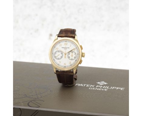 Patek Philippe. A fine 18K rose gold manual wind chronograph wristwatchReference: 5170R-001Date: Purchased 1st May 2018Moveme