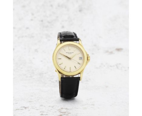 Patek Philippe. A fine 18K gold automatic calendar wristwatchModel: CalatravaReference: 5107J-001Date: Purchased 12th Decembe