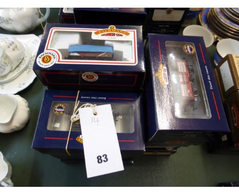 A large quantity of various boxed Bachmann 00 gauge rolling stock (14), consisting of 37-178; 37-103; 33-677; 33-801; 37-676;