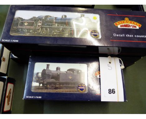 A quantity of various boxed Bachmann 00 gauge locomotives (5), consisting of (1) 31-055 j72 tank BR lined green early emblem 