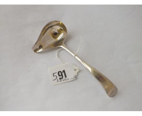 An OE pattern sauce ladle with lip - Sheffield 1935 by EV 
