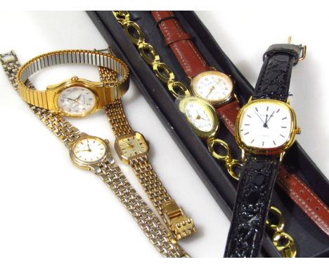 Six various wristwatches, to include makers such as Lorus, Accurist, Rotary, etc. 