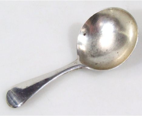 A George III silver caddy spoon, by Peter & William Bateman, Old English pattern with plain bowl, London 1811, 8cm wide 