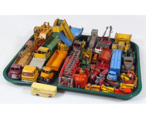 Various die-cast vehicles, etc, to include Dinky Toys Aveling Barford diesel roller no. 279, 7cm high, Matchbox Lesney car tr