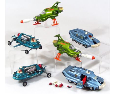 Various die-cast Dinky Toys Spectrum Pursuit vehicle, another, UFO Interceptor 351, 15cm wide, etc. (a quantity, unboxed)