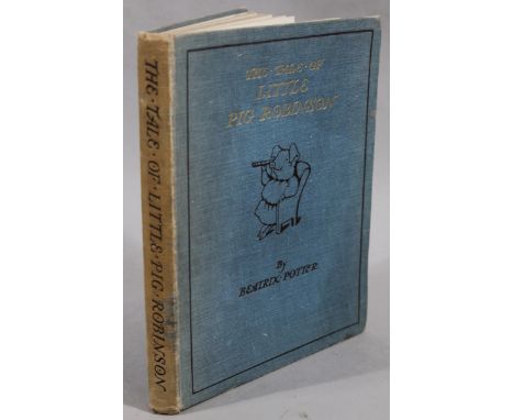 Potter (Beatrix). The tale Of Little Pig Robinson, Fredrick Warn & Co 1930 stamp in blue boards, with gilt highlights, lackin