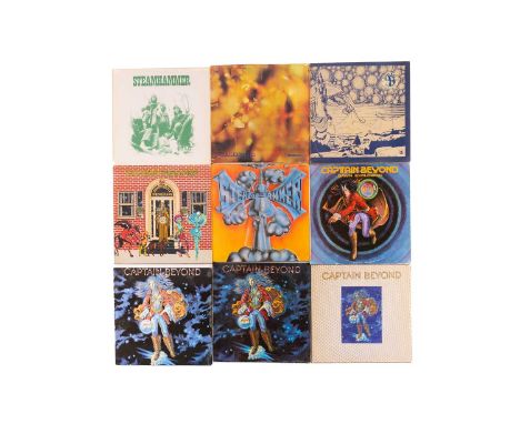 Nine original Prog vinyl LPs comprising three separate issues of "Steamhammer" including one UK first pressing, a UK first pr