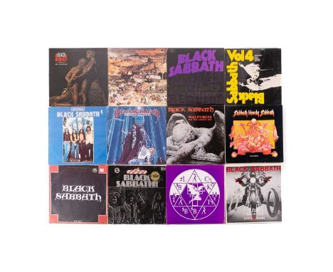 Black Sabbath: thirty original vinyl LPs comprising "Sabbath Bloody Sabbath", three "Vol 4", "Master of Reality", "Death Ride