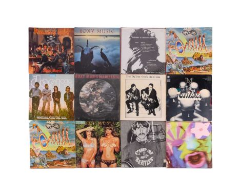A collection Prog/ Rock vinyl LPs comprising various titles by "The Doors", various titles by "The Pogues", various titles by